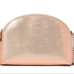 Spencer Metallic Double Zip Crossbody